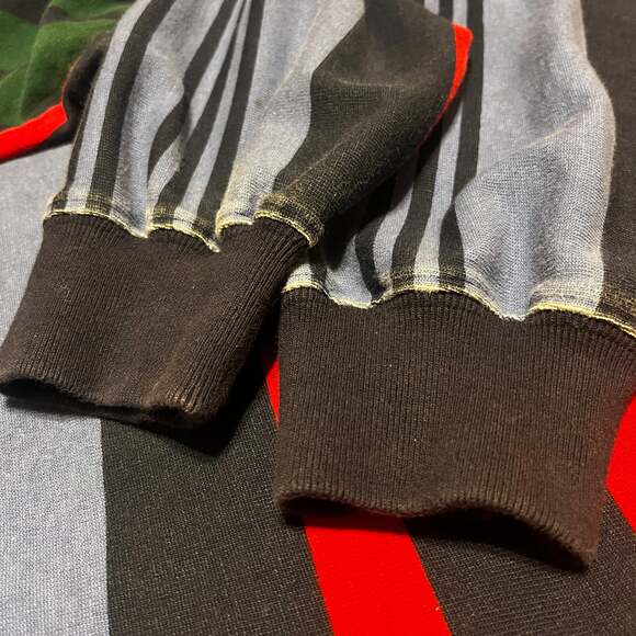 Vintage Nautica Sz Large Rugby Color block Polo Shirt Long Sleeve - Picture 6 of 10